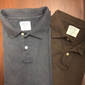 Lot of 2 - Men’s Large J Crew Polo Shirts